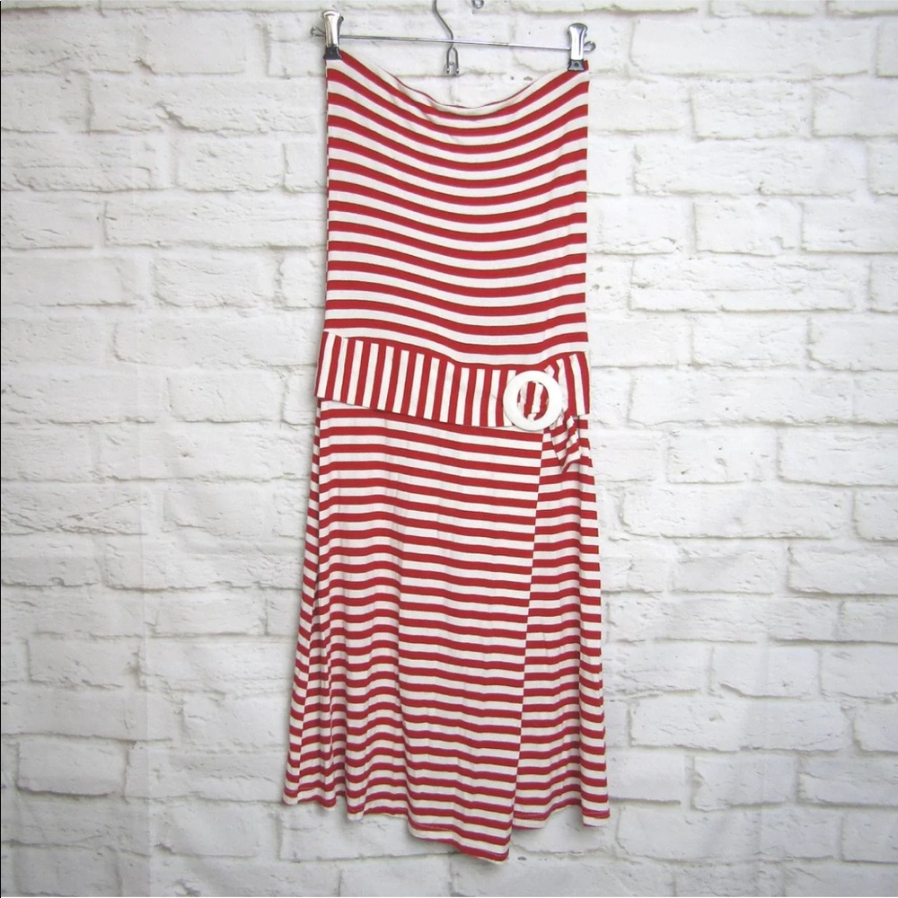 Strapless Dress Tube Top Dress Striped Dress